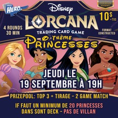 Lorcana Constructed - Princess Theme - Premium Event - 19 Septembre à 19h